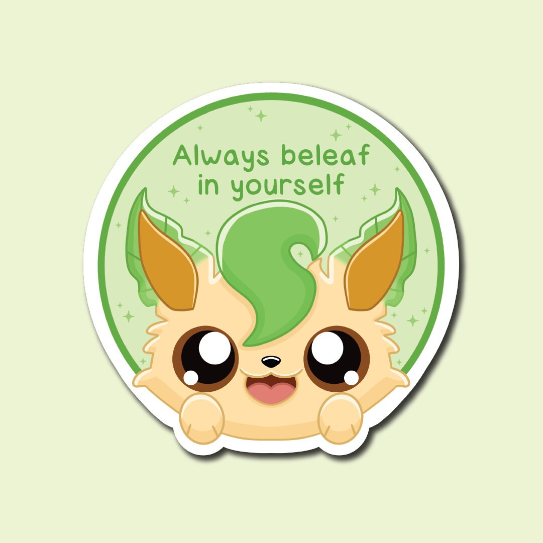 Kawaii Eeveelutions Mental Health Stickers - Image 9