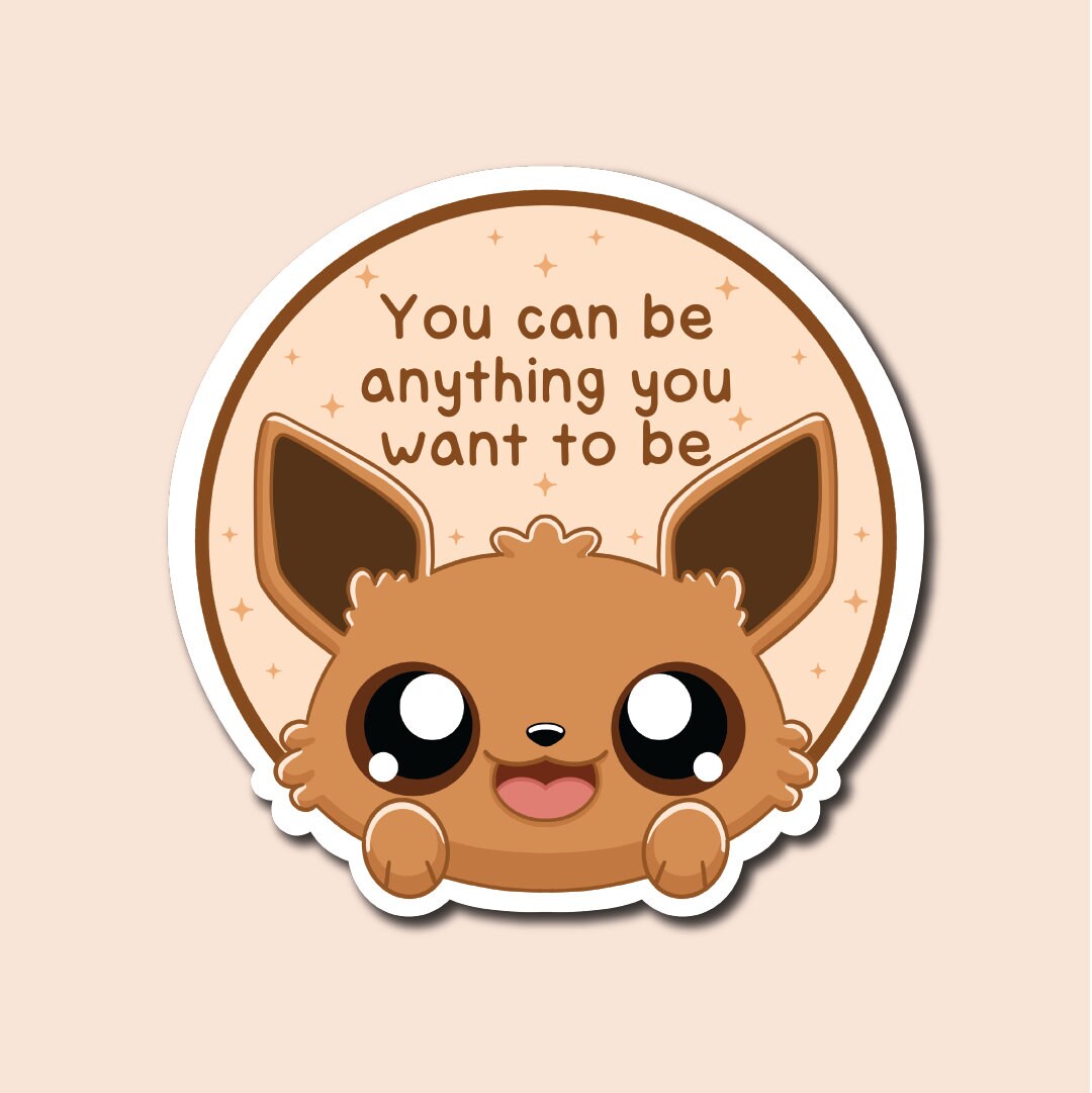Kawaii Eeveelutions Mental Health Stickers - Image 8
