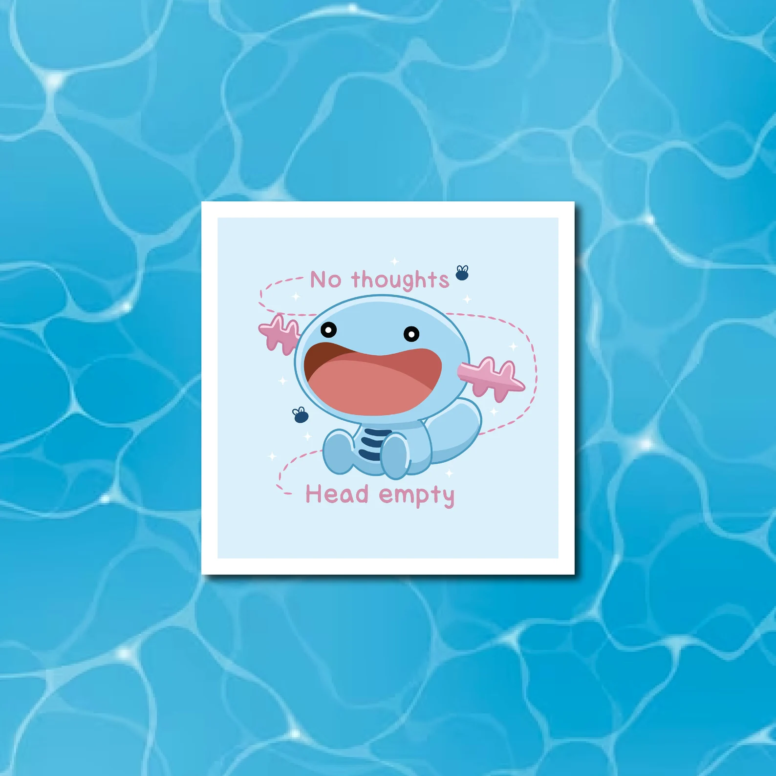 No Thoughts Head Empty Wooper Fan Art Print - Image 2