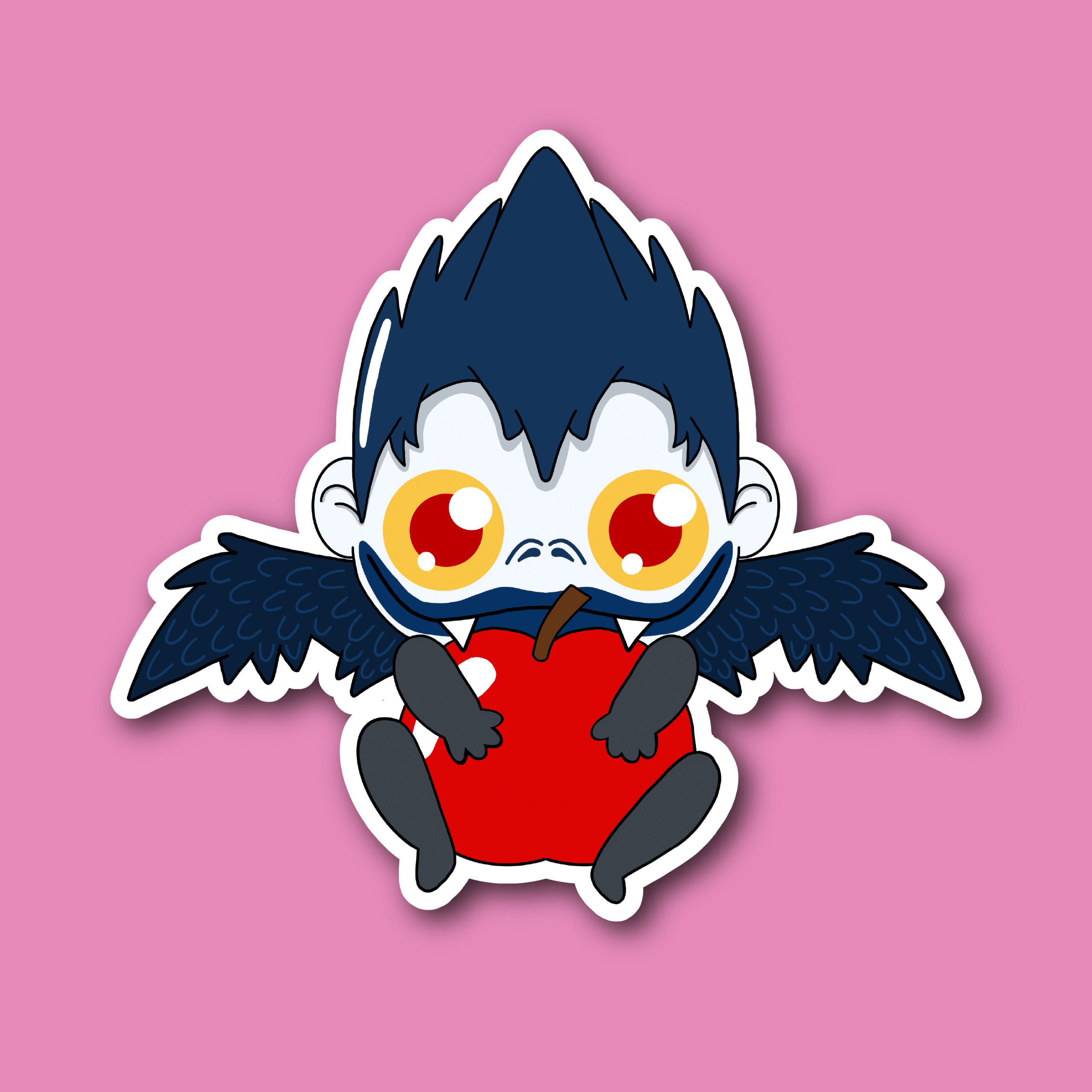 Shinugami with Apple | Sticker - Image 2