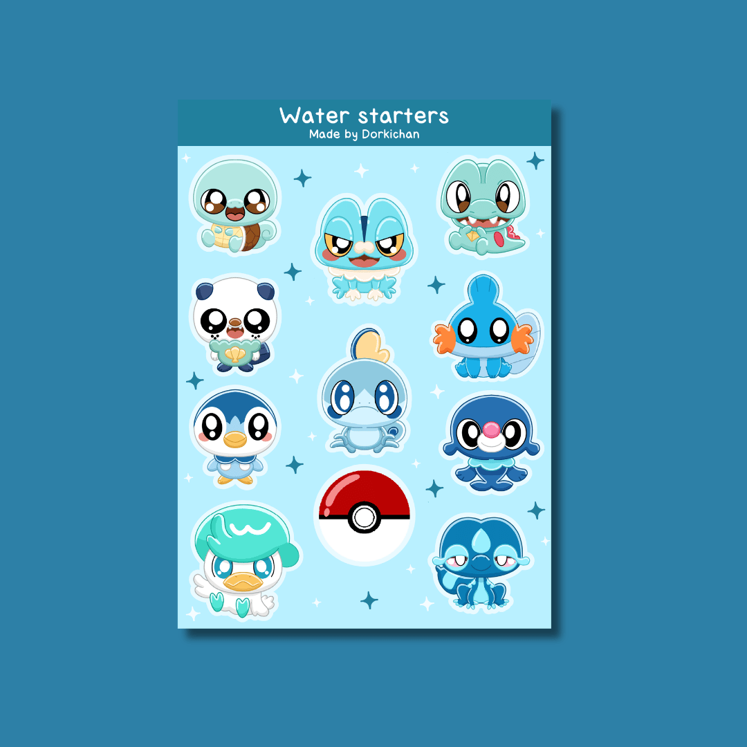 Water Starters Stickersheet - Image 3
