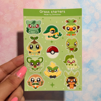 Grass Starters Stickersheet